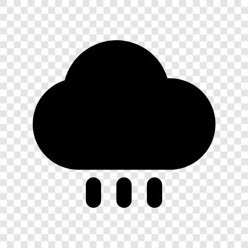 Donner, Blitz, Wetter, Wolken symbol