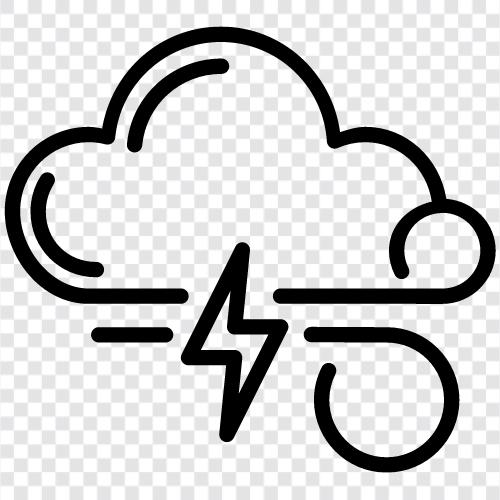 Gewitter, Wetter, Taifun, Tornado symbol