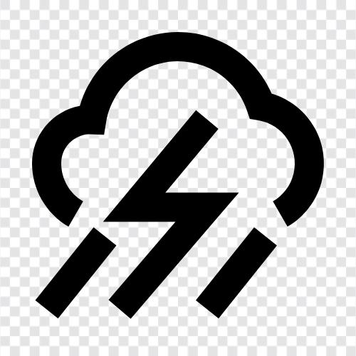 thunderstorm, rain, lightning, rainy storm icon svg