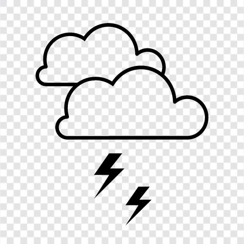 thunderstorm, thunder, lightning, storm icon svg