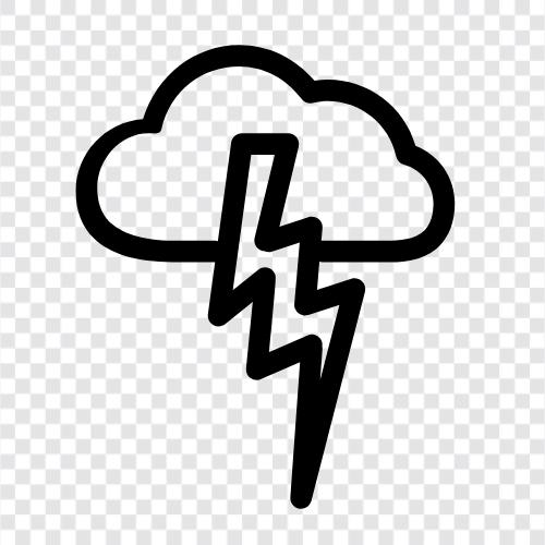 Thunderstorm, Storm, Weather, Climate icon svg