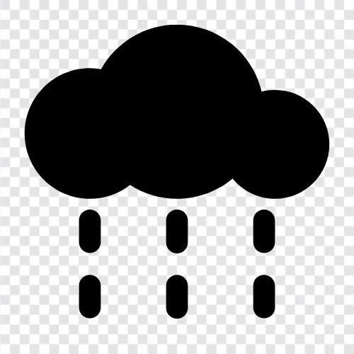 Gewitter, Wetter, Niederschläge, düster symbol
