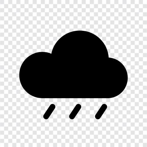 Gewitter, Regenbögen, Regenschirme, Niederschläge symbol