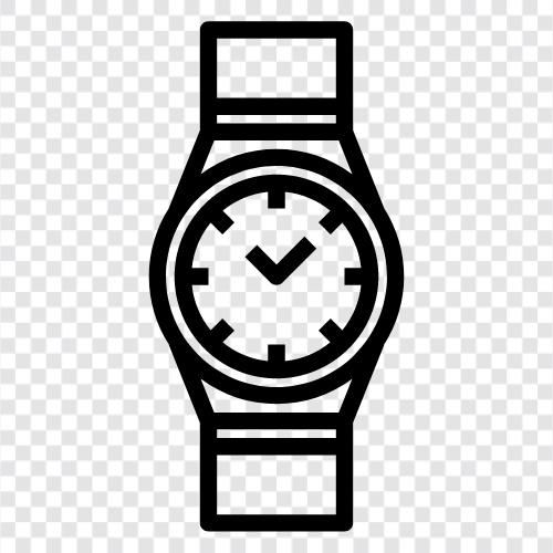 Zeit, Uhr, Armbanduhr, Zeitmessung symbol