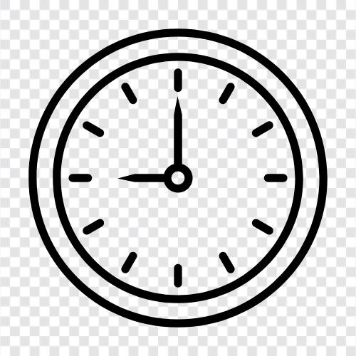 Zeit, Datum, Zeitzone, Alarm symbol