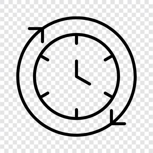 Zeit, Stunde, Minute, Sekunde symbol