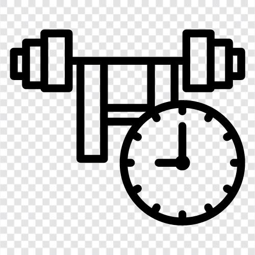 Zeit für einen Workout symbol