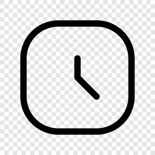 Zeit, Stunde, Minute, Sekunde symbol