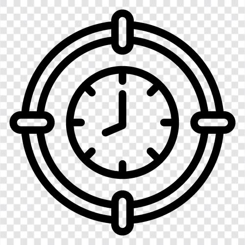 Frist, Zeitplan, Ziel, Zeitziel symbol