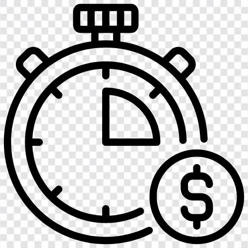 Управление временем, советы по управлению временем, методы управления временем, деньги по времени Значок svg