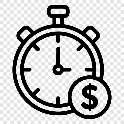 zaman yönetimi, zaman yönetimi ipuçları, zamana duyarlı, bütçeleme ikon svg
