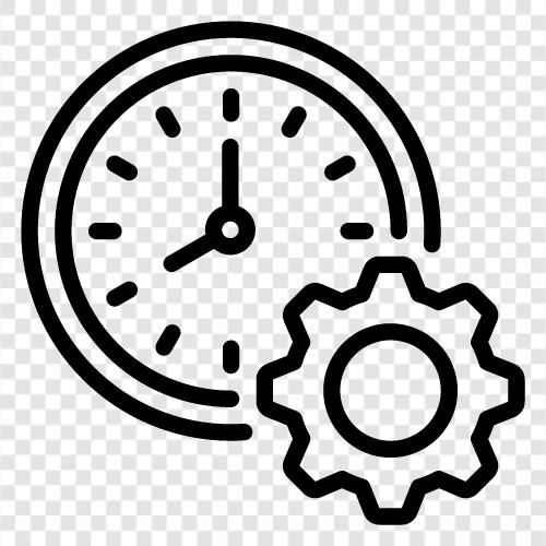 Наводки по управлению временем, программное обеспечение по управлению временем, методы управления временем, идеи рационального использования времени Значок svg