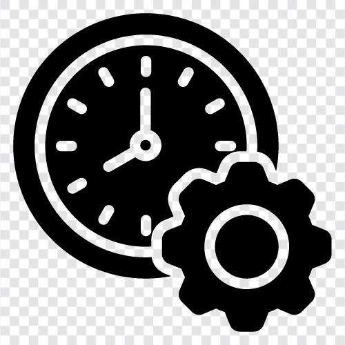 Наводки по управлению временем, навыки управления временем, методы управления временем, идеи рационального использования времени Значок svg
