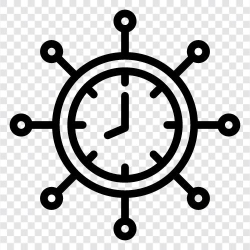 zaman yönetimi ipuçları, zaman yönetimi araçları, zaman yönetimi kaynakları, zaman yönetimi teknikleri ikon svg
