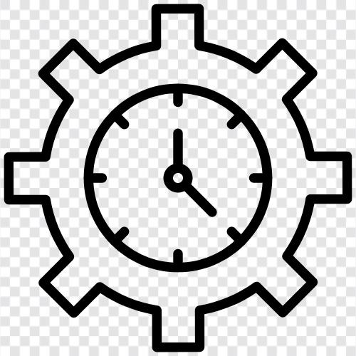 zaman yönetimi ipuçları, zaman yönetimi yazılımı, zaman yönetimi araçları, zaman yönetimi teknikleri ikon svg