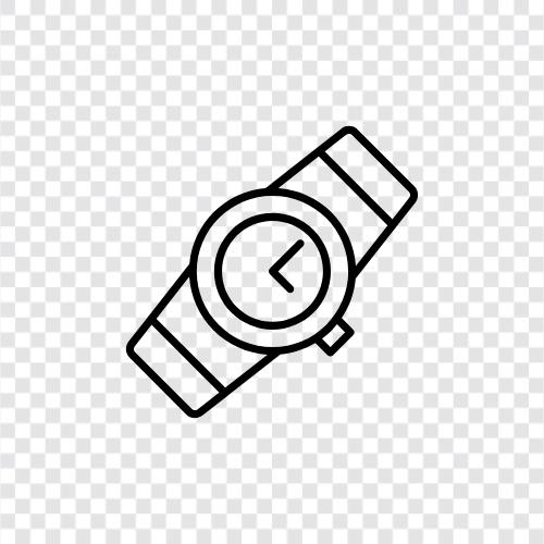 zaman, saat, kol saati, kronograf ikon svg
