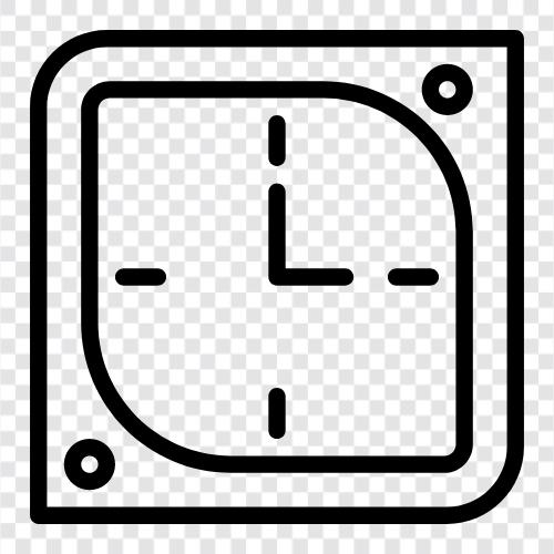 Zeit, Zeitzone, Wecker, Digitaluhr symbol