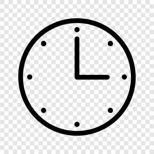 Zeit, Zeitmesser, Uhr, Wanduhr symbol