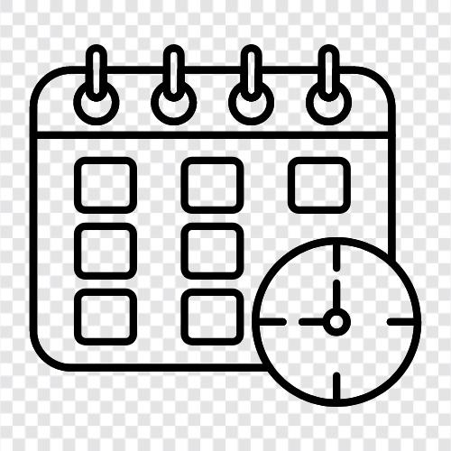 Zeit, Termin, Kalender, Terminplaner symbol