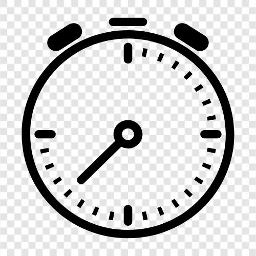 Zeit, Countdown, Stoppuhr, Alarm symbol