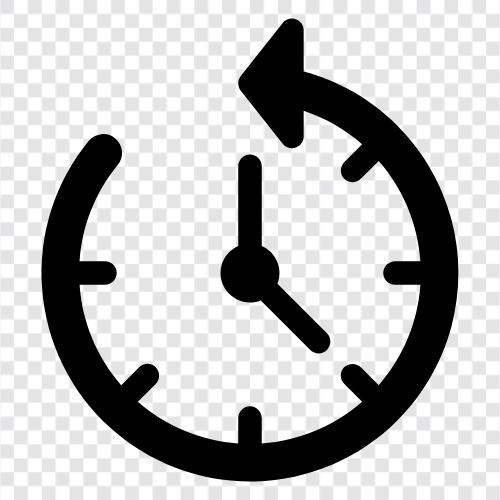 time travel, time loop, time warp, time slip icon svg