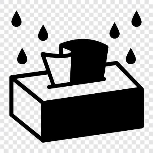 tissues, wet, bleeding, menstruation icon svg