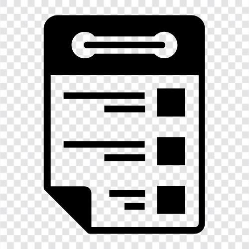 todo list, list of things to do, checklist, todo icon svg