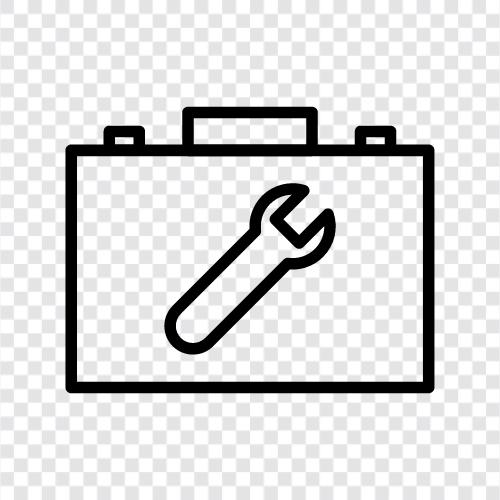 tool box for mechanics, tool box for car, tool box for motorcycle, tool box icon svg