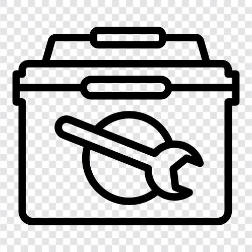 tool chest, tool box for cars, tool box for truck, tool box icon svg