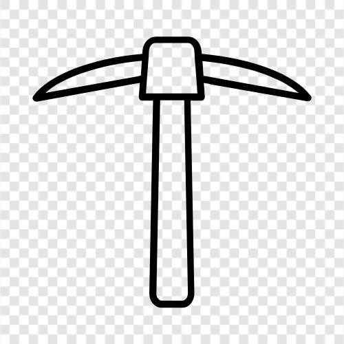 Tool, Mining, Axe, Hammer icon svg