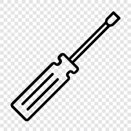 Werkzeug, Handwerkzeug, Schraubendreher Set, Heimwerker symbol
