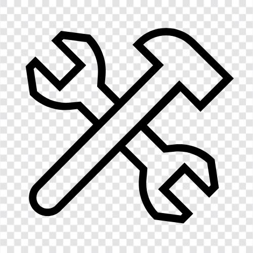 Werkzeug, Werkzeugkasten, Werkzeugsatz, Werkzeuggürtel symbol