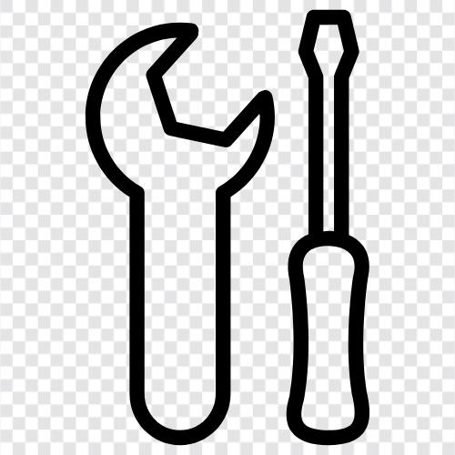 Werkzeugkasten, Werkzeuggürtel, Werkzeugsatz, Werkzeugbeutel symbol
