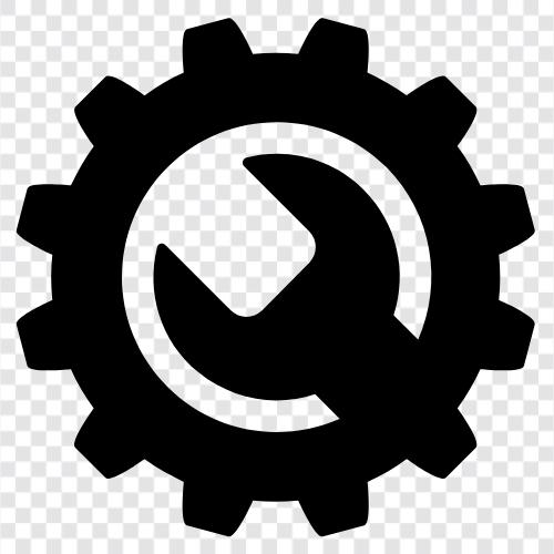 Werkzeugkasten, Werkzeugkasten für Tischler, Werkzeugkasten für Mechanik, Werkzeug symbol