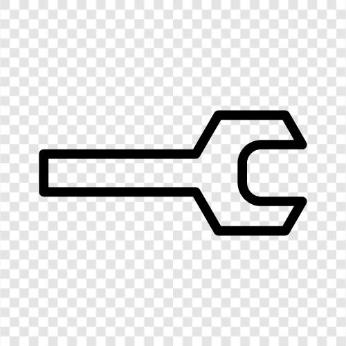 Werkzeuge, Mechanik, Reparatur, Schraubenschlüssel symbol