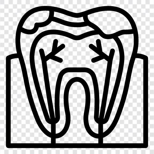 tooth decay, cavities, gum disease, bad breath icon svg