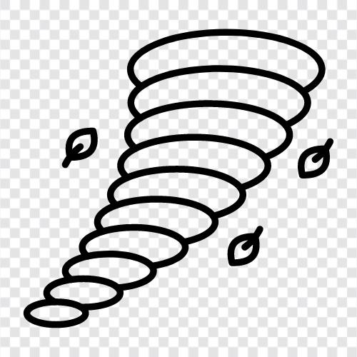 hortum saati, tornado uyarısı, twister, şiddetli fırtına ikon svg