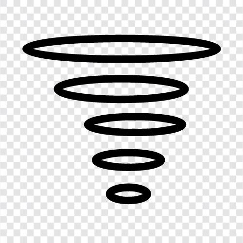 TornadoUhr, TornadoWarnung, TornadoBeobachtungsbereich, TornadoWarnungsbereich symbol