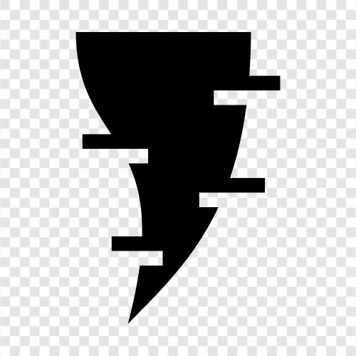 tornado watch, tornado warning, twister, severe storm icon svg