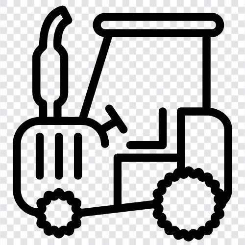 traktör römork, tarım, tarım ekipmanları, çiftlik ikon svg