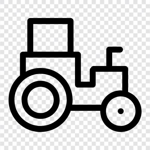 tractor trailer, tractor farming, tractor pulling, tractor parts icon svg