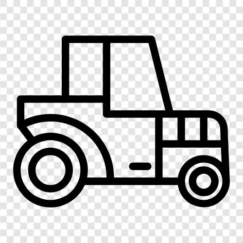 Прицептягач, детали трактора, принадлежности трактора, торговцы тракторами Значок svg