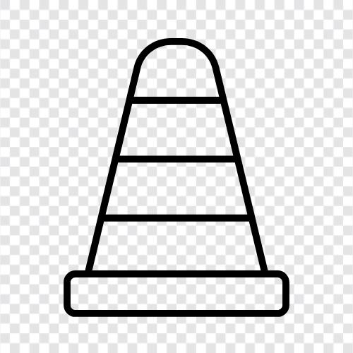 traffic cone, traffic cone maker, traffic cone stand, traffic cone holder icon svg
