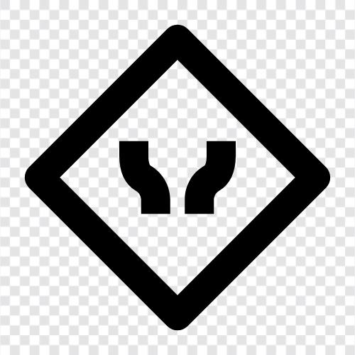 Verkehrssignale, Verkehrssteuerung, Verkehrsberuhigung, Kreuzung symbol