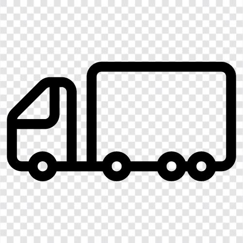 trailer, truck, cargo, transport icon svg