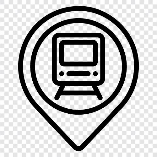 train station, train station images, train station photos, train station maps icon svg