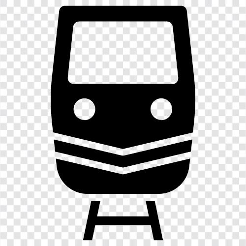 tren, demiryolu, lokomotif, yuvarlanan stok ikon svg