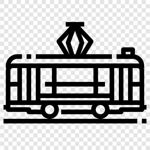 tram, railway, streetcar, public transportation icon svg