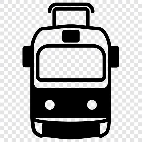 trams, tramway, railway, transportation icon svg