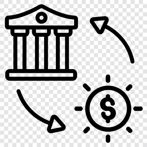 Transfer Geld, Transfer Fonds, Senden Geld, Geld Transfer Service symbol